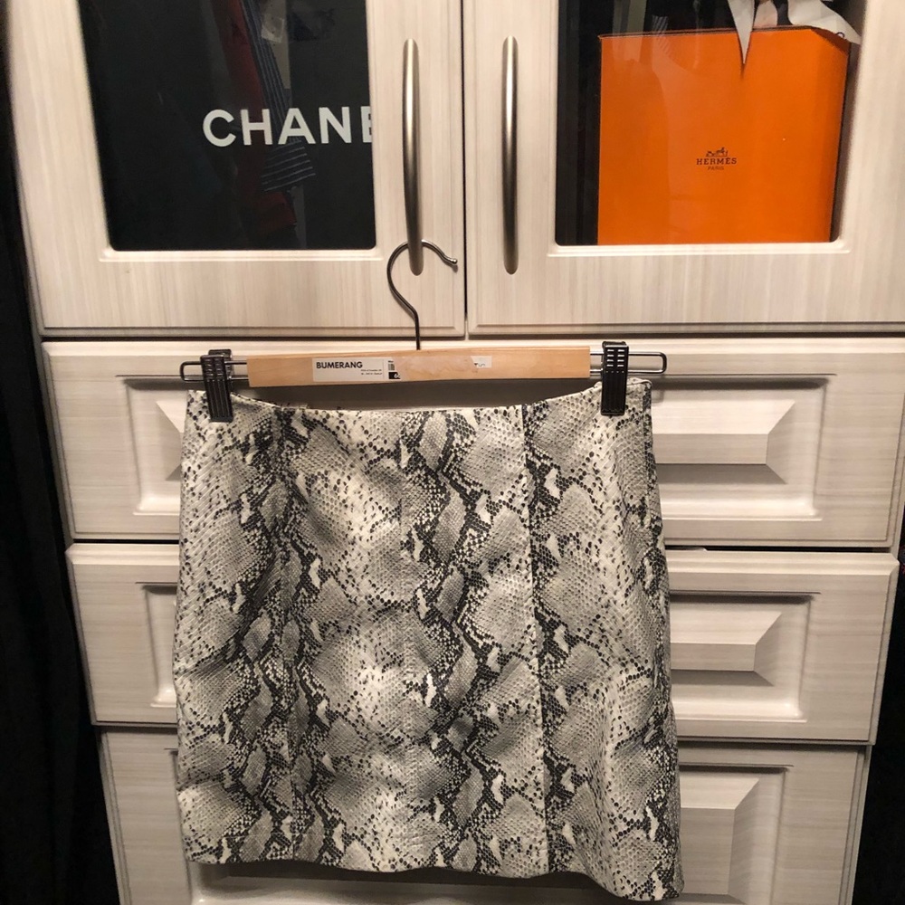 Snakeskin skirt